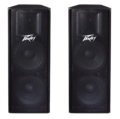 Peavey PV 215 1400 Watts Power Peak Two-Way Double 15  Speakers 572170 - PAIR • $799.98