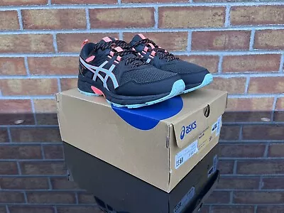 Asics Gel Venture Black / Clear Blue Women’s Running Shoes Size 9.5 • $40