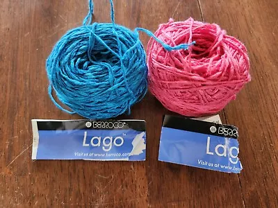 Berroco Lago Yarn #8436 & 8443 Viscose/ Linen Blend 103 Yds X 2 • $15.44