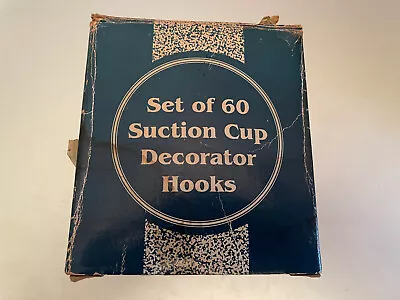 Vintage!  Set Of 60 Suction Cup Decorator Hooks • $11.69