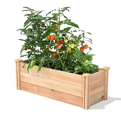 48 In X 16 Premium Cedar Wood Raised Garden Bed - Made In USA • $234.74