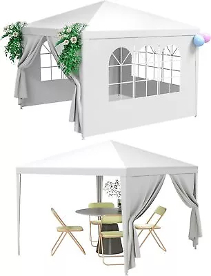 Gazebo For Garden Party Camping Festivals Beer Tent+removable Sides 3x3/3x4/3x6M • £59.99