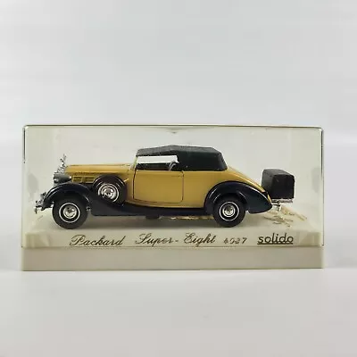 Solido #4037 Yellow 1937 Packard Super-Eight 1/43 Scale Diecast & Plastic • $19.95