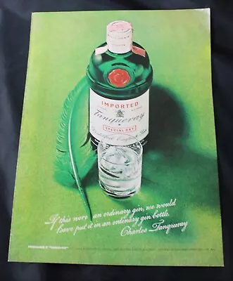 £2.99 • Buy 1973 Print Advert 'TANQUERAY GIN' 11.5  X 8.25 