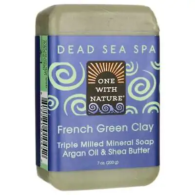 $7.05 • Buy One With Nature Dead Sea Spa French Green Clay Mineral Soap 7 Oz Bar(S)