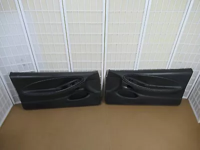 94-04 Ford Mustang Driver Passenger OEM BLACK Trim Power Interior Door Panel Set • $597.99