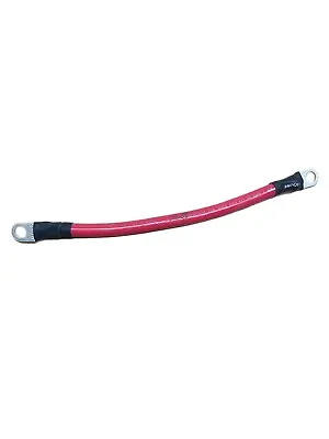2 AWG Copper 11  Red Battery Cable 3/8  Lugs Wire Car Marine Inverter RV • $8.95