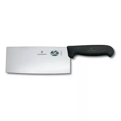 Victorinox Fibrox Chinese Chefs Chopping Knife 18cm Cleaver Black - 5.4063.18 • $137