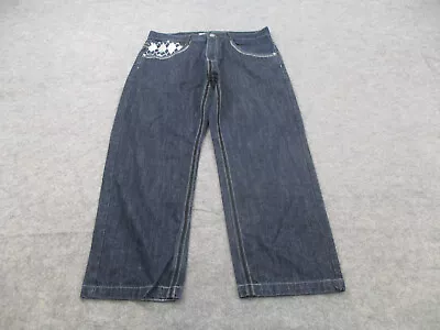 SouthPole Jeans Mens 38 Blue Denim Straight Relaxed Baggy Hip Hop Y2K 38x30 * • $49.96