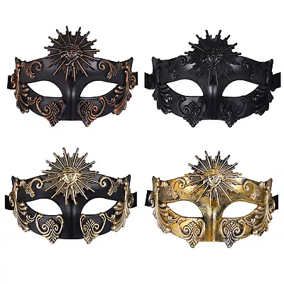 Roman Greek Men Mask Venetian Metal Mask For Mascarade Ball Mardi Gras Halloween • $13.94