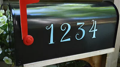 Mailbox Magnet (Partial Cover) Address Numbers Magnetic For Black Mail Box Blue  • $13.95