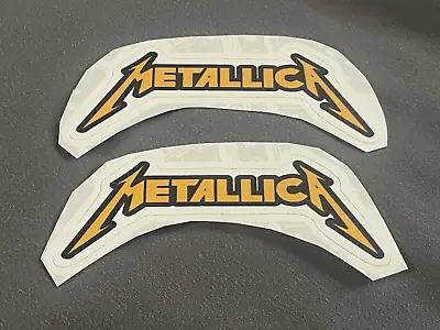 Lot (2) METALLICA 1 1/4  X 3 1/2   Band Logo STICKERS Fast FREE SHIP! HETFIELD • $6.70