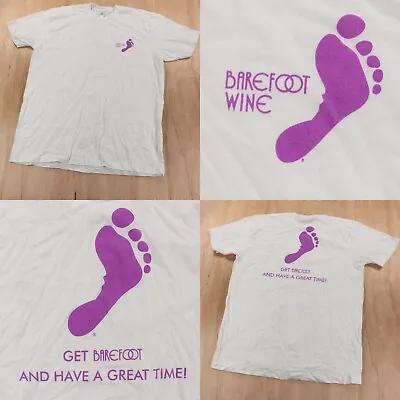 Barefoot Wine Promo T-shirt XL American Apparel Usa Made Vtg 00s Y2k  • $12.99