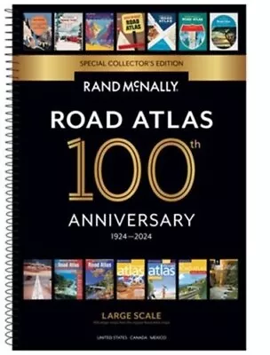 Rand McNally 2024 Large Scale Road Atlas   100th Anniversary Edition • $17.99