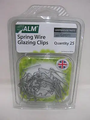 ALM Greenhouse W Spring Wire Glazing Clips X 25 GH011 • £3.99