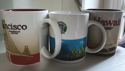 $24 • Buy Starbucks Been There/You Are Here Mugs - Lot Of 3 - San Francisco, Chiba, Hawaii