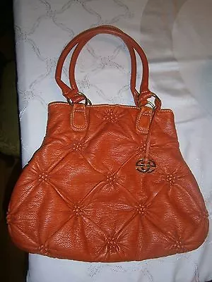 Red By Marc Ecko Orange Smocked Faux Leather Shoulder Bag Stunning  • $29.99