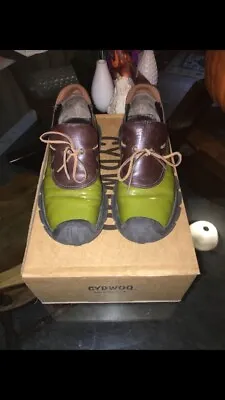 Miu Miu 1999 Olive Green Duck Style Walking Shoes.  VERY VERY RARE SHOES!!! • $369.99