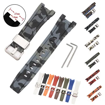 Camouflage Rubber Bracelet For GST-W110 GST-W300 S110 W100G Replace Watch Strap • $26.13