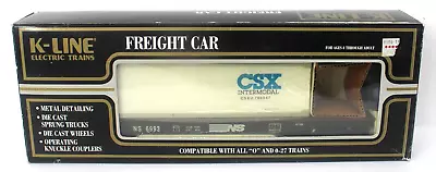K-Line K-6993 O NS 50' Flat Car W/ CSX Intermodal Container NIB 1996 • $29.99