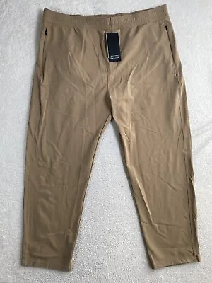 NWT Public Rec Pants Mens 44x30 Beige All Day Every Day Tapered Zip Pocket • $59.99