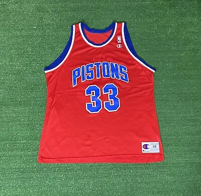 Vintage Grant Hill Jersey NBA Detroit Pistons Champion #33 Size 48 • $27