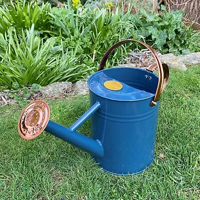 3.5 Litre Selections Heritage Blue & Copper Metal Watering Can With Rose  • £17.99