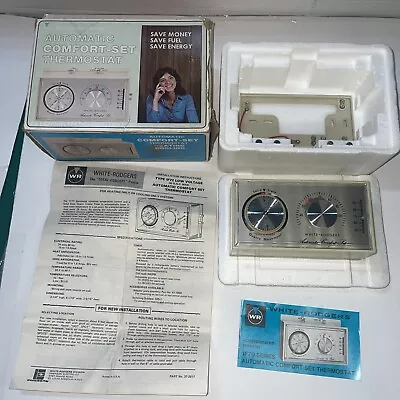 Vintage White Rodgers Automatic Comfort Set Thermostat New Open Box • $43
