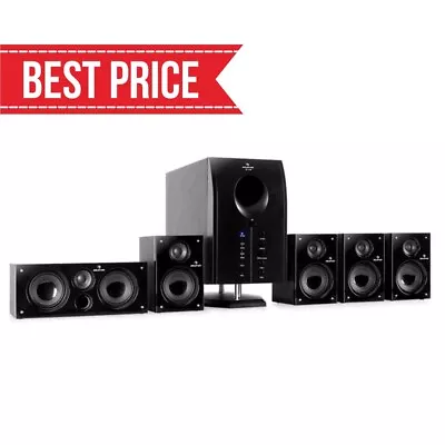 £119.99 • Buy Home Cinema System 5.1 Surround Sound Subwoofer Gaming Speaker Music Remote PC