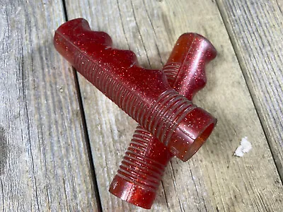 Vintage Antique Bike Bicycle Dorcy Grips 7/8 Handlebar Grips Red Metal Flakes  • $39.99