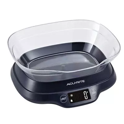 'Acu-rite' - Digital Scale With Bowl And Blacklight Display 1g/5kg • $29.95