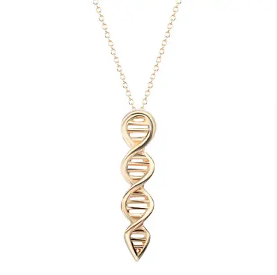 DNA Molecule Necklace Biology Jewellery Chemistry Pendant Chain Women's Mens • $19.78