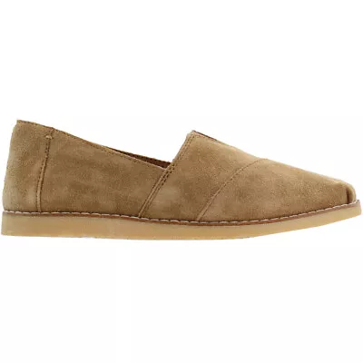 TOMS Alpargata Faux Crepe Slip On  Womens Beige Flats Casual 10010932 • $34.99