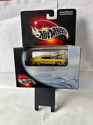 Hot Wheels 100% Black Box '71 Ford Torino Yellow  Limited Edition P81 • $24.99