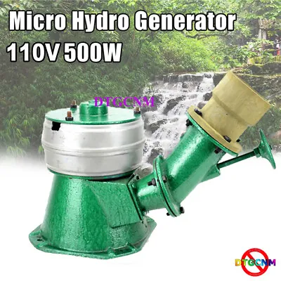 $222 • Buy 110V 500W Green Micro Hydro Water Turbine Electric Generator Hydroelectric Power