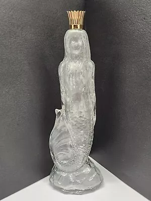 Vintage Avon Skin So Soft Sea Mermaid Figurine Empty Glass Bottle; Crown Broken • $5