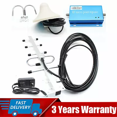 3G 4G 850/900MHz GSM/CDMA Repeater Cell Phone Signal Booster + Yagi Antenna Set • $35.16