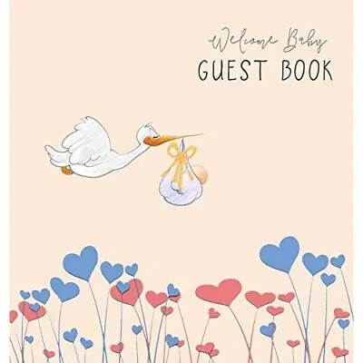 BABY SHOWER GUEST BOOK With GIFT LOG (Hardcover) For Ba - Hardback NEW Publicati • £18.96