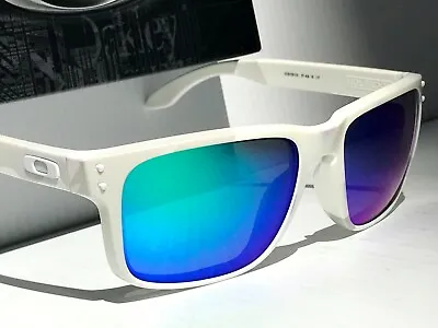 NEW Oakley HOLBROOK Matte ALPINE White Camo POLARIZED Galaxy JADE Sunglass 9102 • $178.88