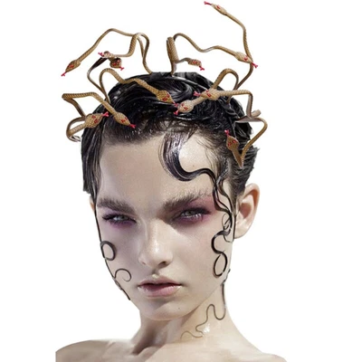 £7.91 • Buy Snake Shape Headwear Medusa Snake Costume Headband Dress-up Headpiece For Party