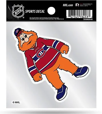 Montreal Canadiens 4x4 Inch Die Cut Decal Sticker Mascot Logo Clear Backing • $8.79