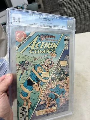 Action Comics 537 9.4 CGC FIRST MASTERS OF THE UNIVERSE 1st App Has FADE Crack • $29.99