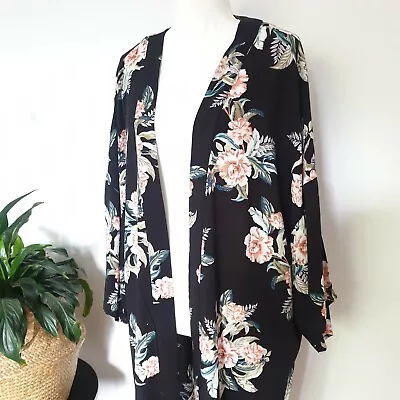 You + All Plus Size S/M Women's Floral Cover Up Kimono  • $20