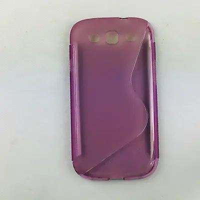 Samsung Galaxy 3 S3 I9300 Tpu Soft Phone Case Cover Thin Slim Clear Purple Trans • $1.99