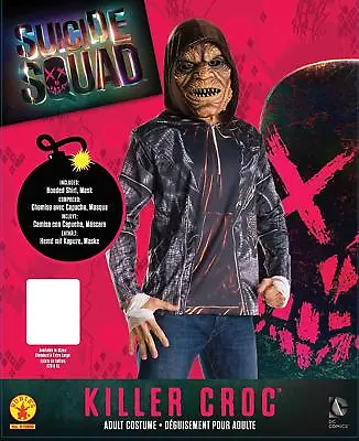 £10.99 • Buy Adult Fancy Dress Costume M 42  Suicide Squad Killer Croc Costume Kit Mask & Top
