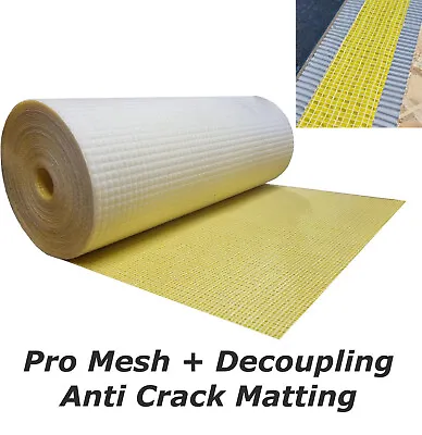 Pro Mesh + Decoupling Membrane Waterproof Matting For Tiling Uncoupling • £54.99