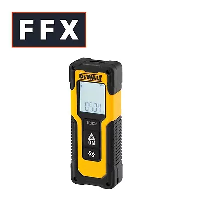 DEWALT DWHT77100-XJ 30m Range Laser Distance Measurer Pythagoras Area Volume • £47.90