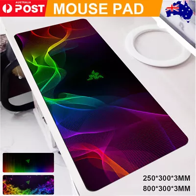 $7.35 • Buy Extra Large Size Gaming Mouse Pad Desk Mat Anti-slip Rubber Speed Mousepad Black