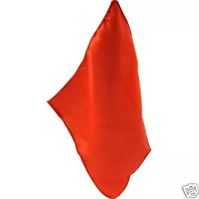 12  Inch RED MAGIC SILK Scarf Handkerchief Magicians Trick Prop 100% Clown Hanky • $6.89