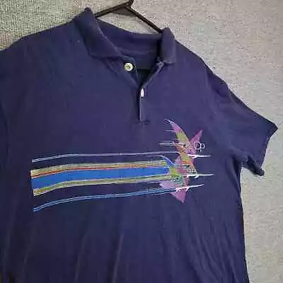 Vintage Ocean Pacific Navy Blue Sailboarding Polo 1980s  • $29.99